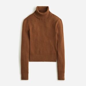 J. Crew Cropped Ribbed Turtleneck Sweater